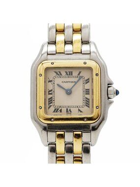 Cartier Panthere SM 2 Row Ivory Dial Watch